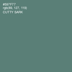 #597F77 - Cutty Sark Color Image
