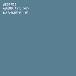 #597F93 - Kashmir Blue Color Image