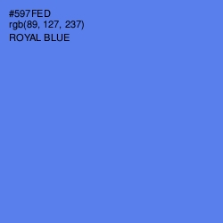 #597FED - Royal Blue Color Image