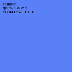 #5980F7 - Cornflower Blue Color Image