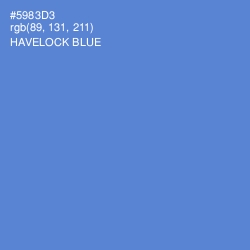 #5983D3 - Havelock Blue Color Image