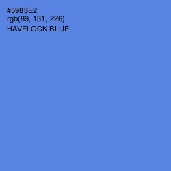 #5983E2 - Havelock Blue Color Image