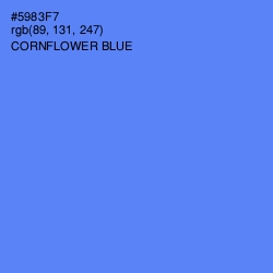 #5983F7 - Cornflower Blue Color Image