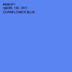 #5984F1 - Cornflower Blue Color Image