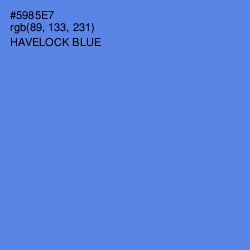 #5985E7 - Havelock Blue Color Image