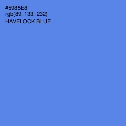 #5985E8 - Havelock Blue Color Image