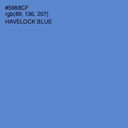 #5988CF - Havelock Blue Color Image