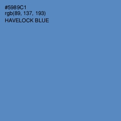 #5989C1 - Havelock Blue Color Image