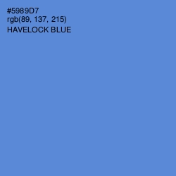 #5989D7 - Havelock Blue Color Image