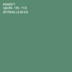 #598B71 - Spring Leaves Color Image