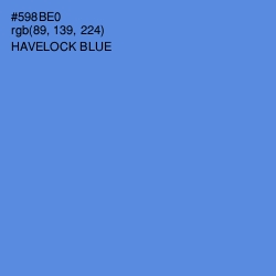 #598BE0 - Havelock Blue Color Image