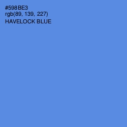 #598BE3 - Havelock Blue Color Image