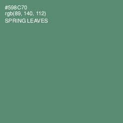 #598C70 - Spring Leaves Color Image