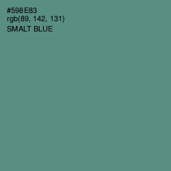 #598E83 - Smalt Blue Color Image