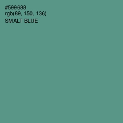 #599688 - Smalt Blue Color Image