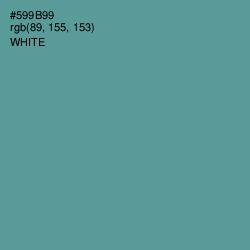 #599B99 - Smalt Blue Color Image