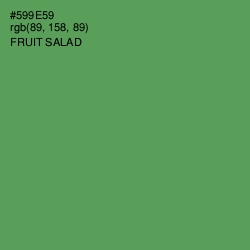 #599E59 - Fruit Salad Color Image