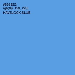 #599EE2 - Havelock Blue Color Image
