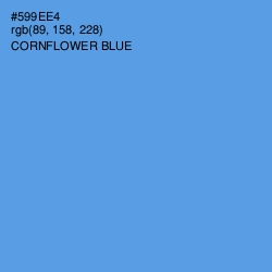 #599EE4 - Cornflower Blue Color Image