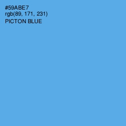 #59ABE7 - Picton Blue Color Image