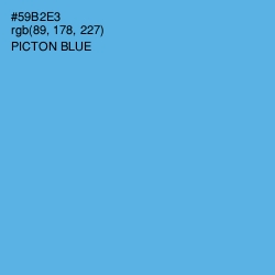 #59B2E3 - Picton Blue Color Image