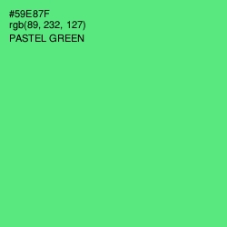 #59E87F - Pastel Green Color Image