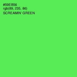 #59EB56 - Screamin' Green Color Image