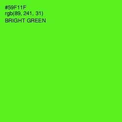 #59F11F - Bright Green Color Image