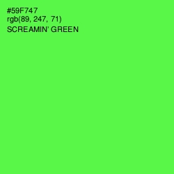 #59F747 - Screamin' Green Color Image