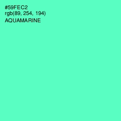 #59FEC2 - Aquamarine Color Image