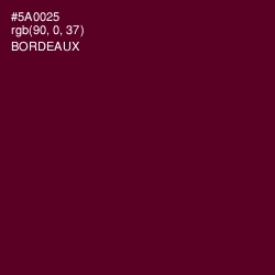 #5A0025 - Bordeaux Color Image