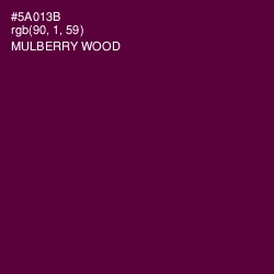 #5A013B - Mulberry Wood Color Image