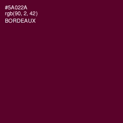 #5A022A - Bordeaux Color Image