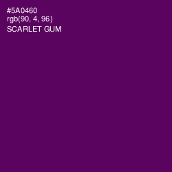 #5A0460 - Scarlet Gum Color Image