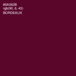 #5A062B - Bordeaux Color Image