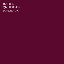 #5A082D - Bordeaux Color Image