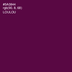 #5A0844 - Loulou Color Image