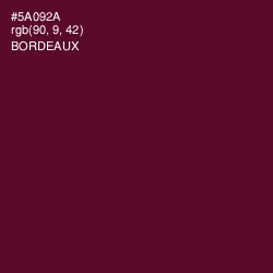 #5A092A - Bordeaux Color Image