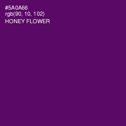 #5A0A66 - Honey Flower Color Image