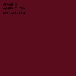 #5A0B1C - Maroon Oak Color Image