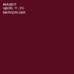 #5A0B1F - Maroon Oak Color Image