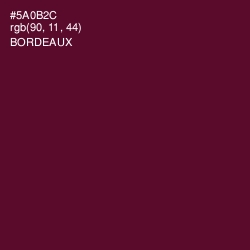 #5A0B2C - Bordeaux Color Image