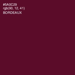 #5A0C29 - Bordeaux Color Image