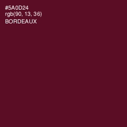 #5A0D24 - Bordeaux Color Image