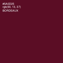 #5A0D25 - Bordeaux Color Image