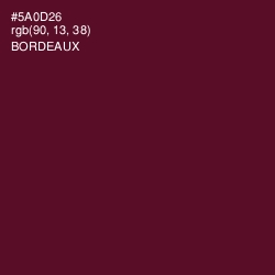 #5A0D26 - Bordeaux Color Image