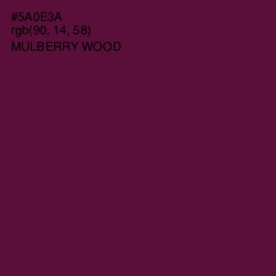 #5A0E3A - Mulberry Wood Color Image