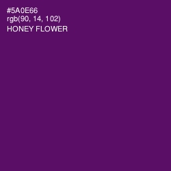 #5A0E66 - Honey Flower Color Image