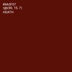 #5A0F07 - Heath Color Image