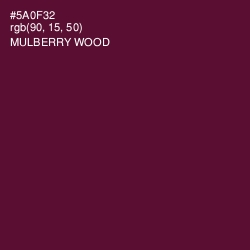 #5A0F32 - Mulberry Wood Color Image